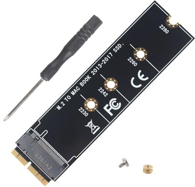 HALJIA M.2 NVME SSD Convert Adapter Compatible with MacBook Air Pro Retina Mid 2013-2017 NVME AHCI SSD Upgraded Hard Disk Kit for A1465 A1466 A1398 A1502