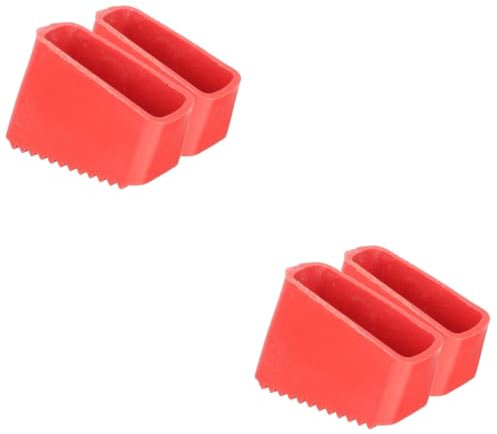 jojofuny 4 Pcs Floor Mat Ladder Accessories Folding Ladder Feet Covers Ladder Foot Cover Ladder Foot Protector Ladder Feet Pad Protector Ladder Feet Protector Ladder Feet Caps Rubber Red