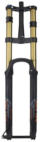 Fourche Vtt Fourche VTT 27,5 29 pouces for vélo électrique, axe cylindrique, amortissement, alliage d'aluminium, suspension à pression d'air, tube droit/conique Fourche Vtt 26 Pouces(29 Tapered Golden