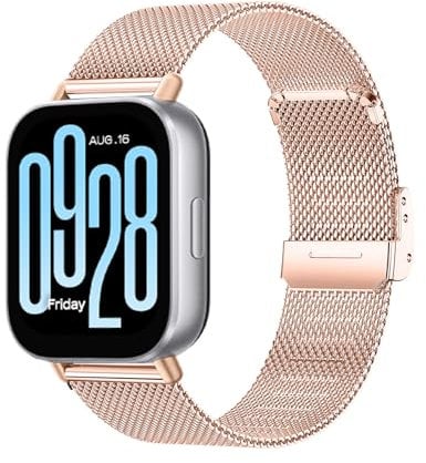 KoGiio Cinturino 22 mm per Xiaomi Redmi Watch 5 Lite/Active, Watch S4 Sport/2/S3/2 Pro, Huawei Watch GT 5 PRO/5/4/3 46 mm - Acciaio