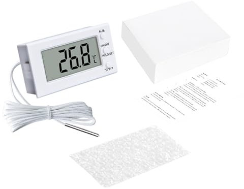 Digital Thermometers -50 To 100℃/-50 To 300℃ Kitchen Oven Thermometers With Long Probe High Low Temperature Alarm