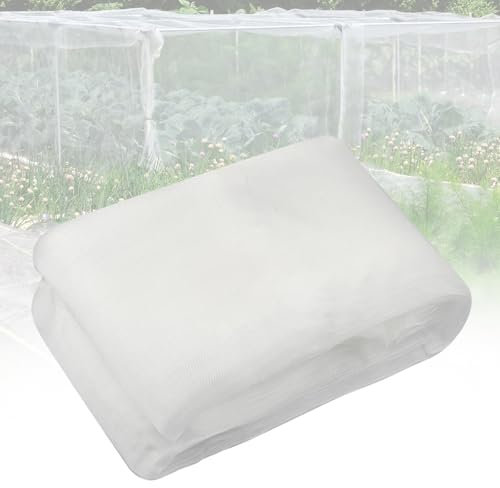 Rete di protezione dagli insetti, rete di protezione per verdure, protezione delle piante, a maglia fine, per piante, verdura, frutta, fiori, serra da giardino (3 m × 5 m)