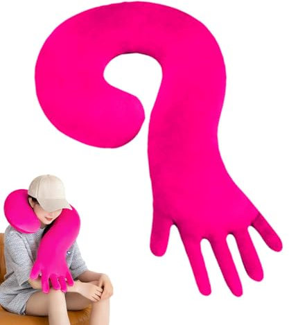 Kioriur Umarmungskissen für den Freund – Body Hug Boyfriend Palms Shape Soft Hug, Soft Hug Boyfriend Palms Shape, Langarm-Plüsch-Nackenkissen