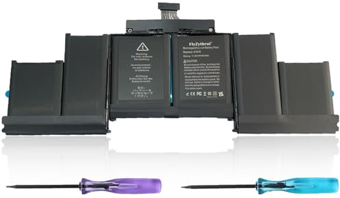 FlyZythrol 11.36V 99.5Wh A1618 A1398 battery compatible with MacBook Pro | Retina 15Late 2013 Mid 2014 2015 Early 2015 Version A1398 MGXA2 MGXC2 MJLQ2 MJLT2 MJLU2