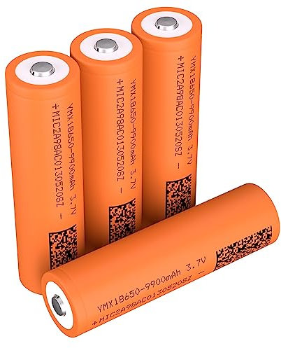 4 PACK Rechargeable Batteries, High Capacity 3.7V Batteries Low Self Discharge