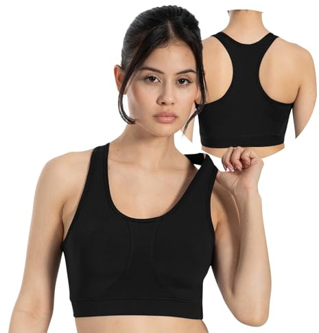 SMILODOX Sport BH Damen Candace, Shaped Fit Bra mit Racerback, Leichter Halt & breites Unterbrustband, elastisch & bequem, ideal für Yoga, Studio, Alltag, Training, Fitness & aktive Bewegungsfreiheit