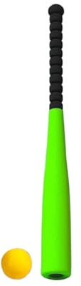 perfk Mazza da Baseball, Mazza da Allenamento Leggera per la coordinazione Occhio-Mano con Palla in Eva per attività all'aperto in Giardino, Verde