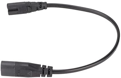 RASTKY IEC320 C8 auf C7-Verlängerungskabel, 1,0 Fuß, Flammhemmender Netzadapter für LCD-Monitore, 1 Packung