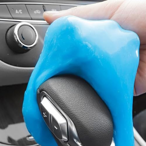 Car Interior Cleaning Gel Pad - 70g Soft Cleaner for Dashboard, Seats, Vents, Keyboards & Electronics - Reusable Sticky Slime Cleaning Tool