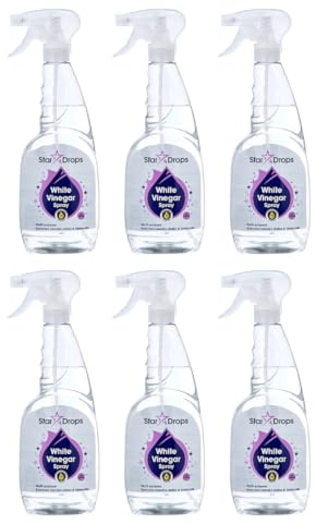 White Vinegar Spray Multi Surface Cleaner, Liquid, 750ml, Pack of 6