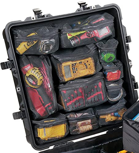 Peli 0379 Deckeleinteiler, Original Protector Case Zubehör, Kompatibel 0370 Cube Koffer, Farbe: Schwarz