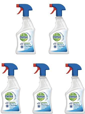 Dettol Antibacterial Surface Cleaner 500ml Spray Pack of 5 - 047643 x 5