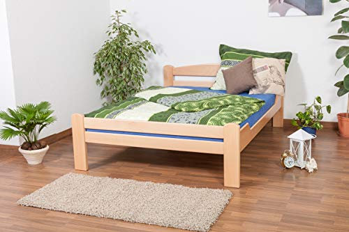 Jugendbett Easy Premium Line K4, 140 x 200 cm Buche Vollholz massiv Natur
