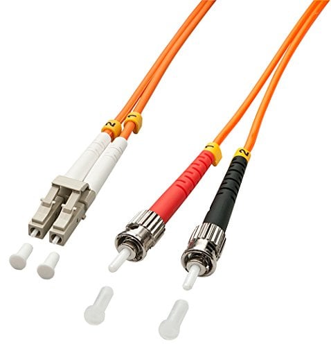 LINDY 46492 LWL-Duplexkabel LC/ST OM2 3m, Orange, 3 Meters