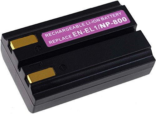 MEXXTRONICS Batterie Compatible pour Konica-Minolta Type NP-800, Li-ION, 800mAh, 7,4V, 5,9Wh, Noir