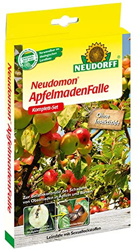 Neudorff Nachrüst Set für Neudomon ApfelmadenFalle 2 Leimböden und 2 Pheromonkapseln