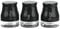 Gr8 Home SET OF 3 KITCHEN STORAGE CANISTERS TEA COFFEE SUGAR JARS POTS CONTAINERS CADDY SET (BLACK)