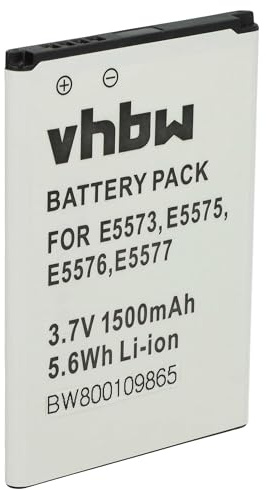 vhbw Akku kompatibel mit Huawei E5577CS-321, E5577S, E5776, E5776S, R216 Router Modem Hotspots (1500 mAh, 3,7 V, Li-Ion)