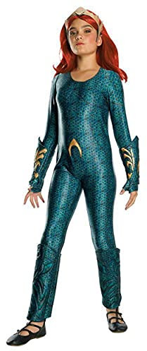 Rubie's Official Deluxe Mädchenkostüm Mera aus DC Aquaman der Film, Größe L, Alter 8-10 Jahre Halloween