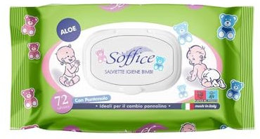 Lot de 72 lingettes pour enfants à l'aloe vera