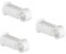 Soportes con abrazadera para radiadores de baño - Tubos de Ø25 mm, capacidad 75 Kg - Blanco