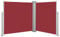 vidaXL Seitenmarkise Ausziehbar Sichtschutz Sonnenschutz Windschutz Seitenrollo Seitenwandmarkise Markise Terrasse Balkon Garten Rot 120x600cm