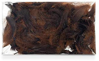 NaDeco Dekofedern 15g, ca. 5-10cm, 15 Farben zur Auswahl | Dekofedern zum Basteln und Dekorieren | DIY Hochzeit Federn | weiße Bunte Federn | Deko Feder | Bastelfedern | Vogelfedern, Farbe:Braun