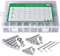 1440 Stück M2 M3 M4 Schrauben Set, Sechskantschrauben Edelstahl 304 Schrauben mit Muttern Sechskopf-Knopf Schrauben und Unterlegscheiben Sortiment Kit Mit 3 Schlüssel Für Automobilmöbel und Industrie