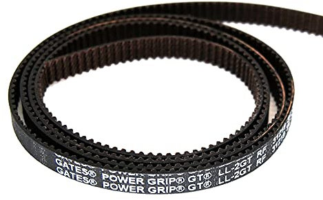 GT2 Zahnriemen, Original GATES-LL-GT2 6mm Riemen + Klammern, Industriequalität, 2GT, zB Sidewinder X1 / Ender 3 (1m Riemen)