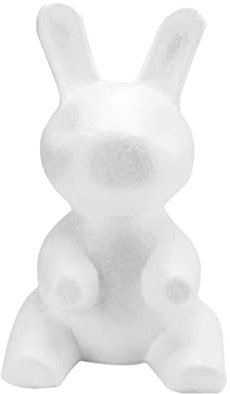 FOMIYES Styropor Figur Osterhasen Figuren Kaninchen Tierformen Styroporfiguren Styropor Formen zum Kinder DIY Handwerk Bemalen Basteln Blumenarrangement Ostern 1 Stück 40CM