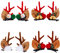 8 Stück Weihnachten Hirschgeweih Haarspangen Mädchen, Weihnachts Haarschmuck Rentier Haarclips Haar Accessoires für Kinder Damen Weihnachtsfeier Festival