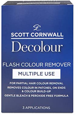 Scott Cornwall Decolour Flash Remover - Creates Balayage or Highlight Effects - Multiple Use Product - Creative Hair Colour Remover - No Peroxide Ammonia or Bleach - Salon Quality Results