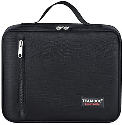 TEAMOOK Lunch Bag Insulated Lunch Box Cool Bag for Adults and Kids 5L Black
