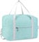für Ryanair Handgepäck 40x20x25 & Handgepäck Tasche für Flugzeug - Faltbare Reisetasche Damen & Weekender Damen - Handgepäck Koffer 20L (Minzgrün (mit Schultergurt))