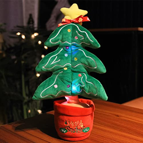 Alipis Christmas Dancing Gingerbread Plush Toy Singing Talking Xmas Decoration for Festive Home Decor Holiday Parties Christmas for All Ages