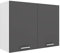 VCM Küchenschrank hängend | Maße ca. H. 60 x B. 80 x T. 31 cm | Hängeschrank mit Zwei Fächern | Küchenmöbel – Esilo