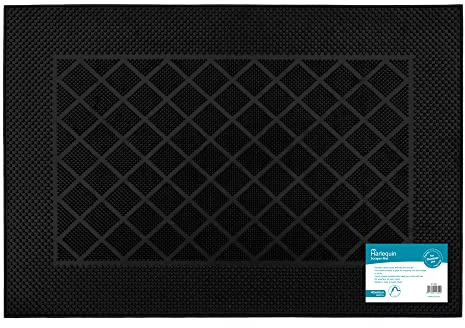 JVL Harlequin Scraper Rubber Pin Doormat, 40x60cm