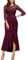 MISSMAY Women's Vintage Lace 2/3 Sleeves Evening Party Wedding Guest Formal Long Dress (Large, Burgundy)