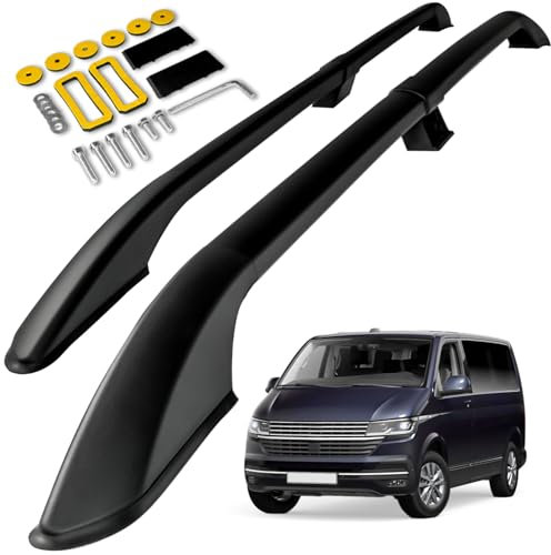 CHROMEMASTER Dachreling Dachträger Kompatibel mit VW T6.1 Multivan Short 2019+ | Zur Befestigung der Dachgepäckträger, Dachboxen oder Dachfahrradträger | Robuste Konstruktion aus Alu