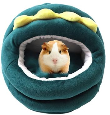 FANSU Meerschweinchen Bett Versteck, Meerschweinchen Betthöhle Winter Gemütliches Waschbar Kuschelhöhle Kuschelig für Kleintiere Hamster Chinchillas Mini Igel (20 * 20cm,Dinosaurier)