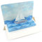 SCHIFF AHOI Pop-Up-Karte Segelschiff / 3 D-Faltkarte von einem kleinen Segelboot - ideal als Einladung zum Segeltörn oder als Gutschein-Karte für einen Urlaub am Meer
