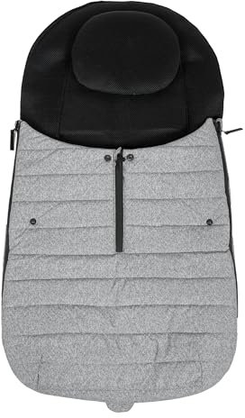 Altabebe AL2700-10 Übergangsfußsack Buggy mit Kopfkissen, hellgrau