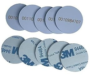 100 Stück 25 mm 125 kHz Aufkleber Münze EM4100 RFID Induktion Runde Tag-Karte Wasserdicht