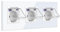 BSEED Prise Schuko 20 W - Chargeur rapide avec couvercle étanche - Triple prise encastrée avec USB C - Couvercle de prise 16 A - Pour pièces humides - Utilisation en extérieur et en intérieur - 3