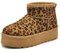 IF Stivali Stivaletti Mammut Da Donna Alla Caviglia Con Pelo Pelliccia Platform Zeppa Camoscio Sintetico P309 leopardato N.39