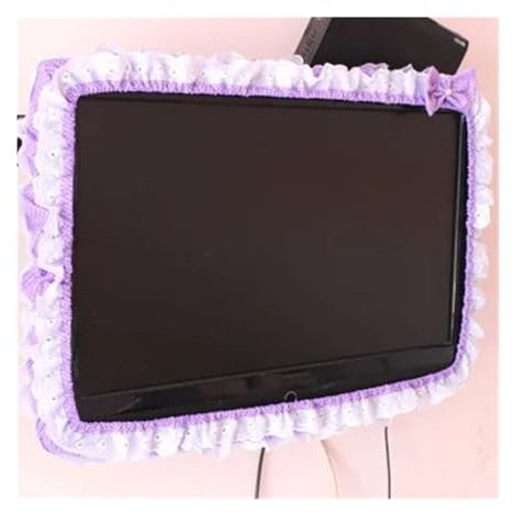 Outdoor TV Cover TV cubierta 24-48 INCHES Fabric TV Circle Dust Cover Monitor Screen Home Decorations Dust Cover with Elastic(A12,USE FOR 24-30INCH)