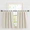 KGORGE Beige Verdunklungsvorhänge mit Schlaufen Schlaufenschal 2er Set Blickdicht Schlaufenvorhang Kurz Vorhänge Schlafzimmer Thermovorhang Küchengardinen H 125 x B 90 cm, Hellbeige