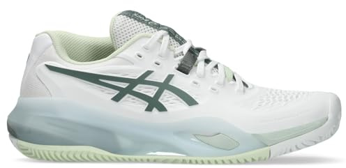 ASICS Damen Gel-Resolution X Clay Sneaker, White Monument Blue, 39 EU