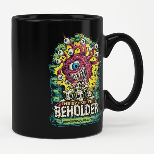 Dungeons & Dragons Offizielles Lizenzprodukt The Eye Of The Beholder Kaffeebecher (Schwarz)