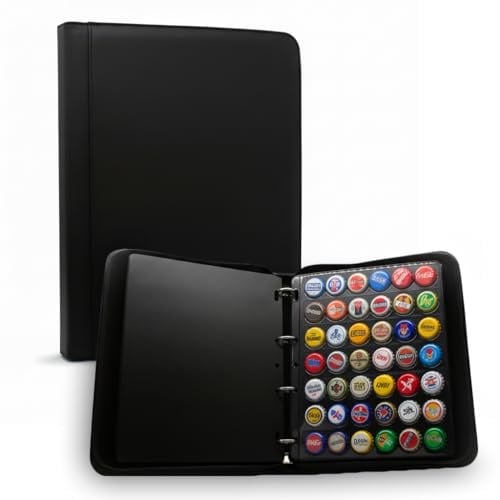 DOJA Barcelona - Album Capsules Bière 210 Emplacements - Rangement pour Collection Capsules Corona - Classificateur Capsules Champagne et Cava - Pochette Protectrice Raccoglitore pour Collectionneurs